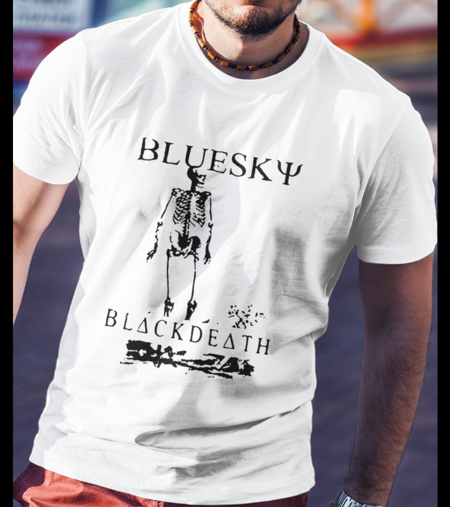 BLUESKY BLACKDEATH Skeleton T-Shirt