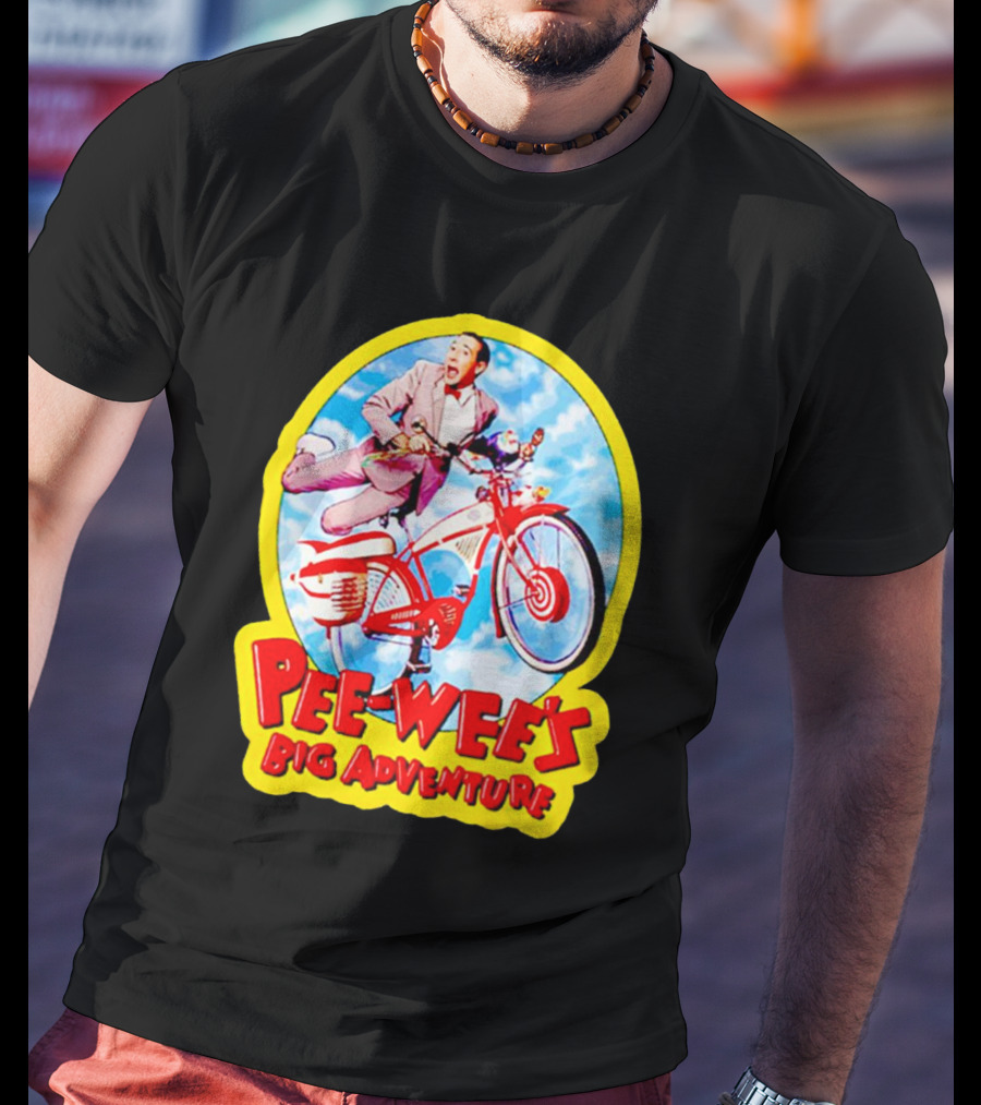 Pee Wee's Big Adventure Comedy Large Marge Bike Scene T-Shirt