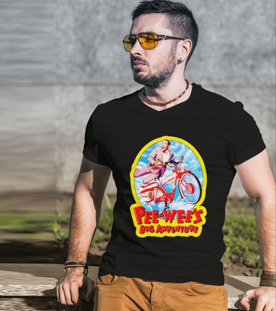 Pee Wee's Big Adventure Comedy Large Marge Bike Scene T-Shirt