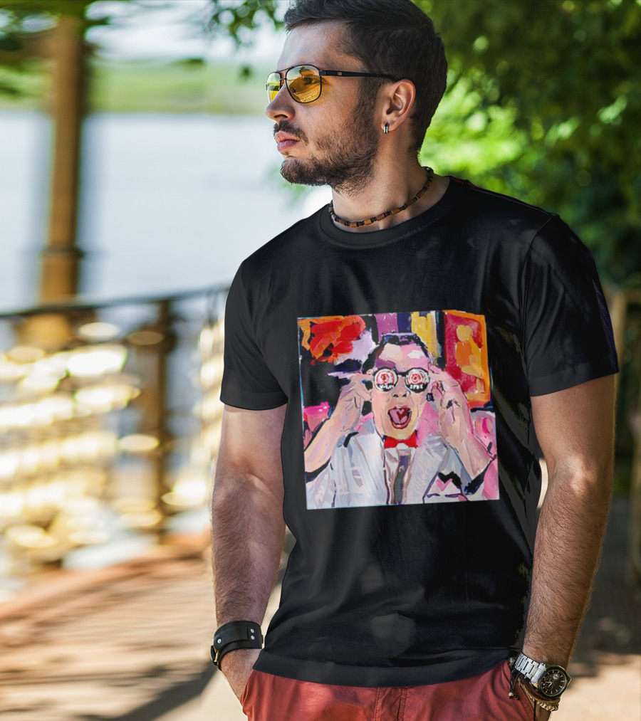 Pee Wee Herman 80s Jambi Playhouse Retro Glasses T-Shirt