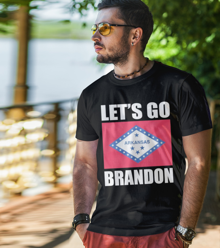 Let's Go Brandon Arkansas Flag T-Shirt
