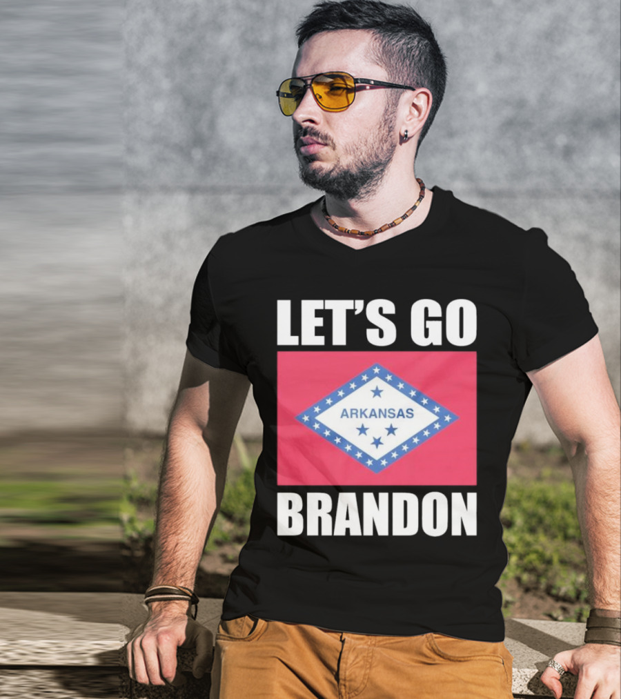 Let's Go Brandon Arkansas Flag T-Shirt
