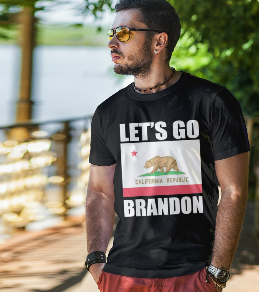 Let’s Go Brandon California Republic Flag T-Shirt
