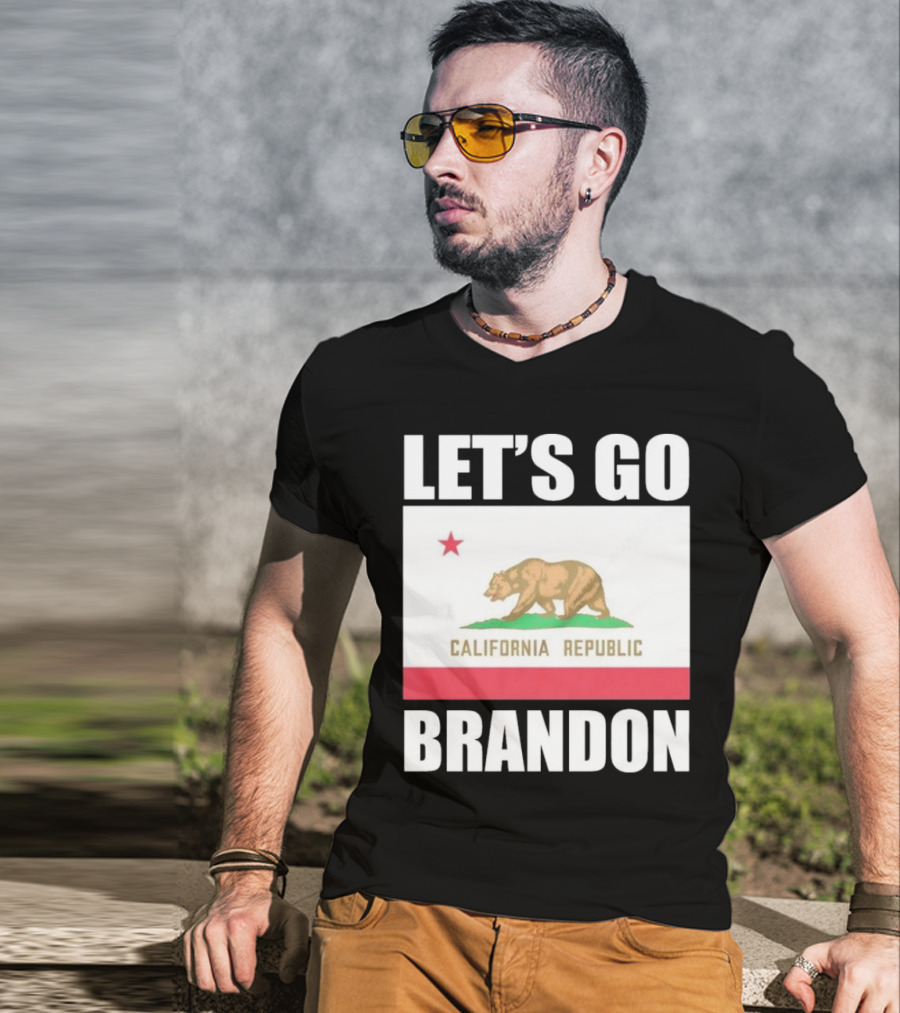 Let’s Go Brandon California Republic Flag T-Shirt