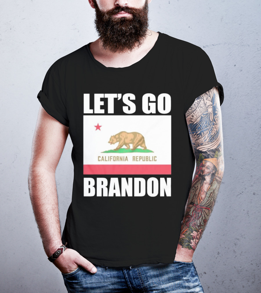 Let’s Go Brandon California Republic Flag T-Shirt