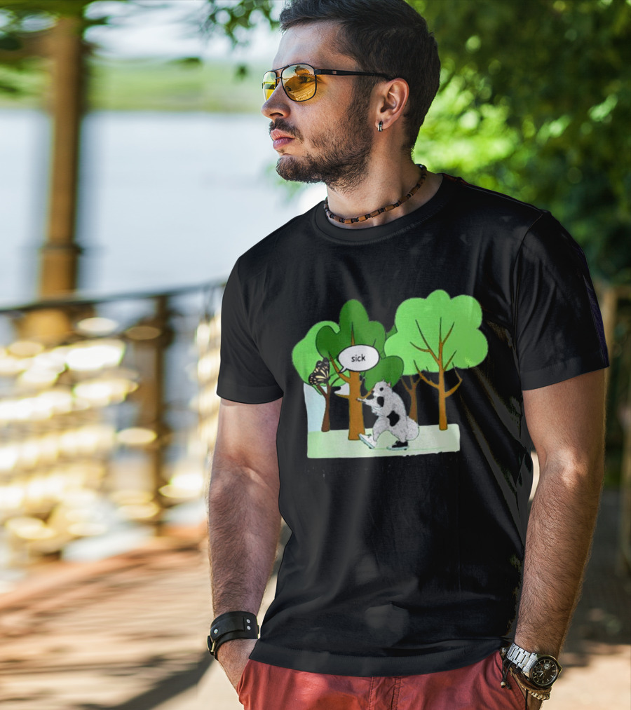 Nature Is Heelying Sick With Trees And Butterfly T-Shirt
