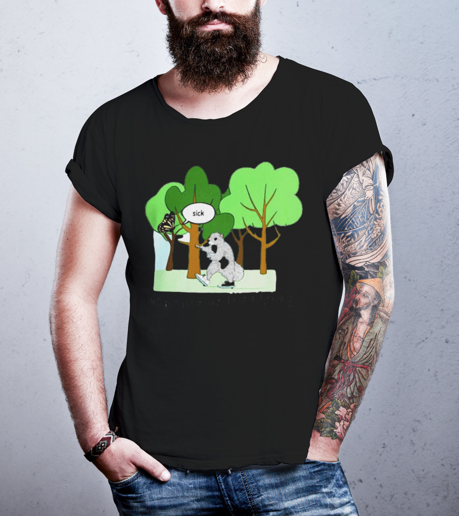 Nature Is Heelying Sick With Trees And Butterfly T-Shirt