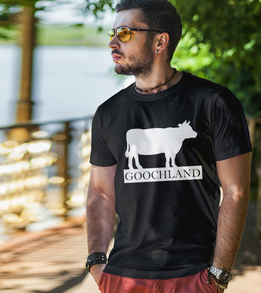 Goochland Cow Silhouette White T-Shirt