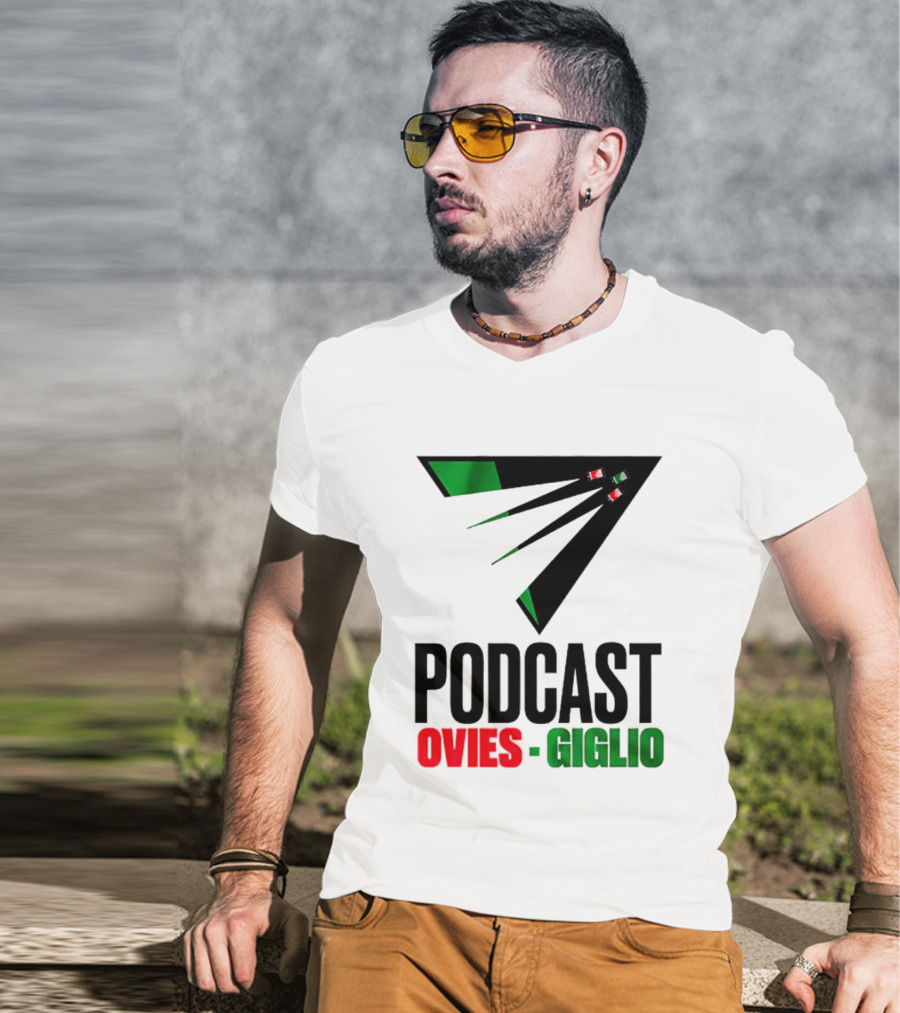Podcasts Ovies Giglio Football Discussion With Triangular Color Stream T-Shirt