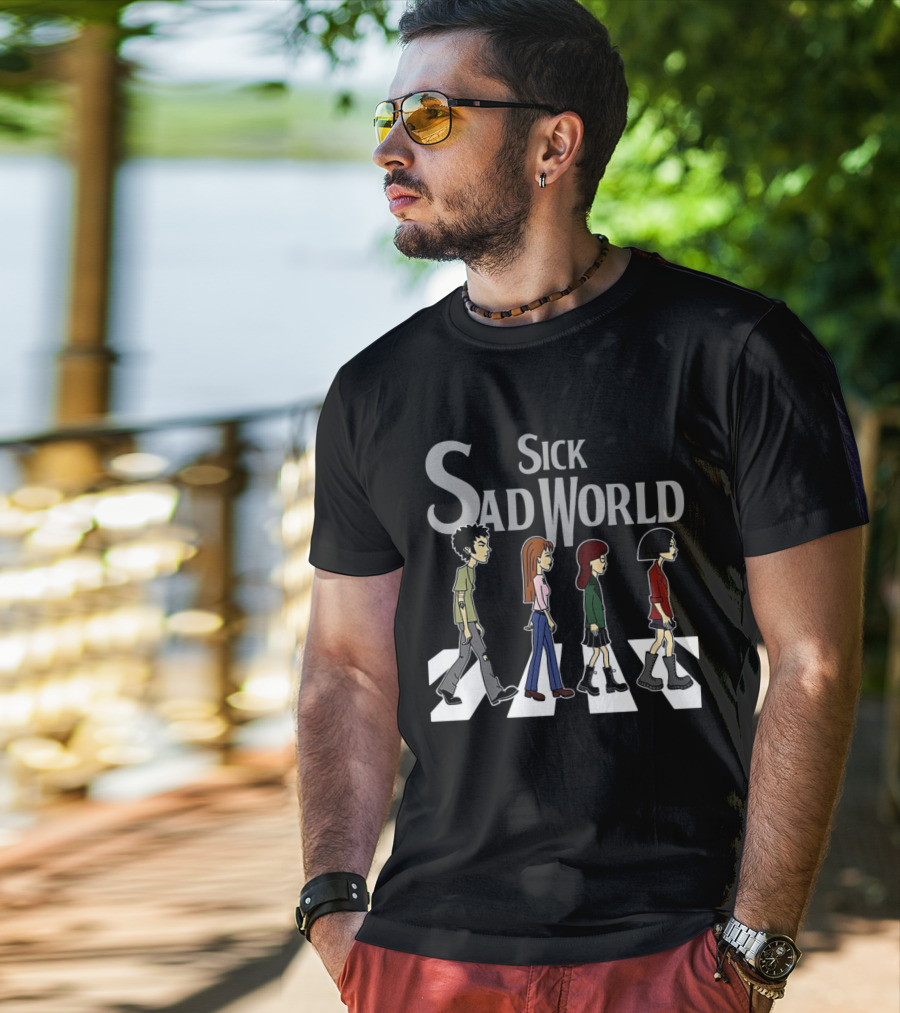 Sick Sad World Daria And Friends Abbey Road Cartoon T-Shirt