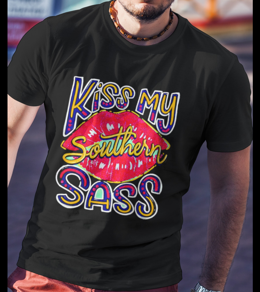 Kiss My Southern Sass Red Lips T-Shirt