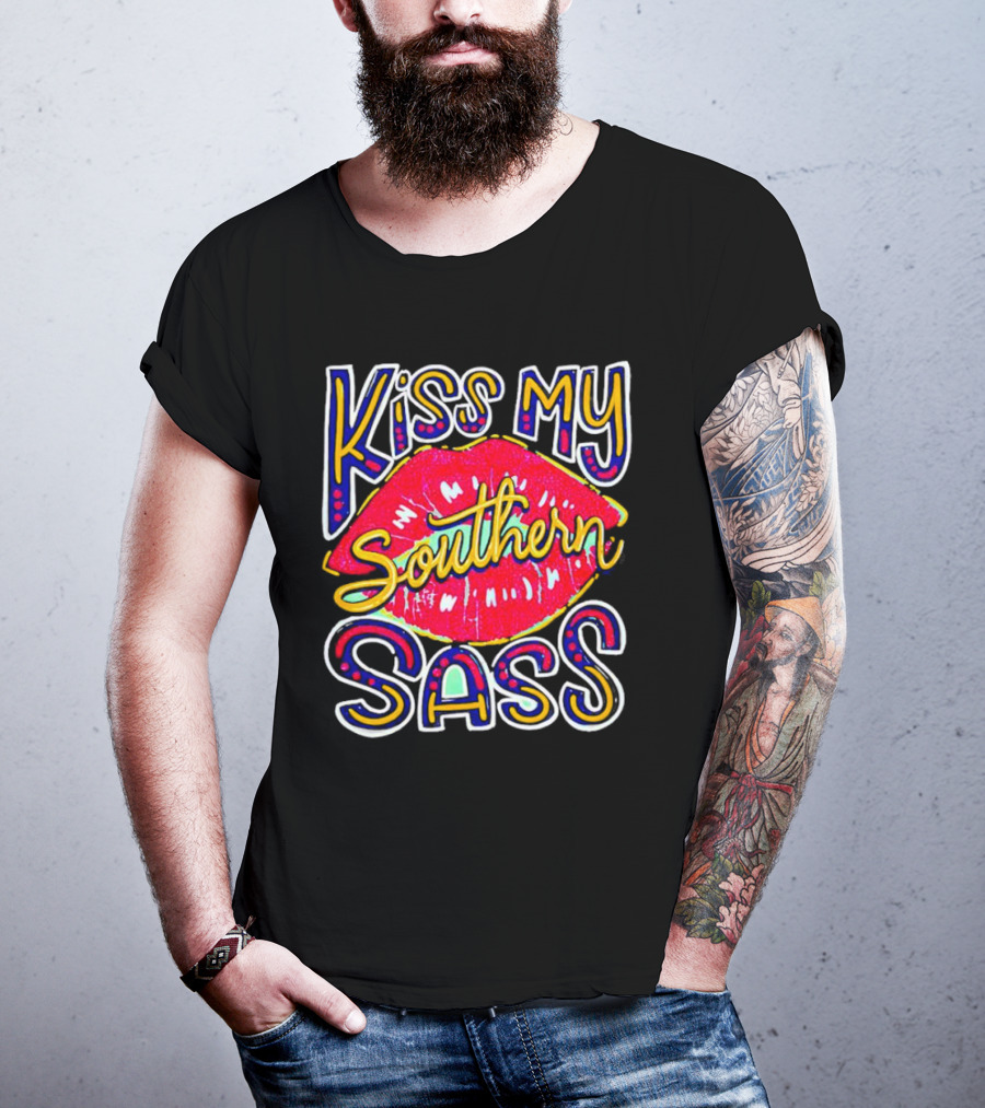Kiss My Southern Sass Red Lips T-Shirt