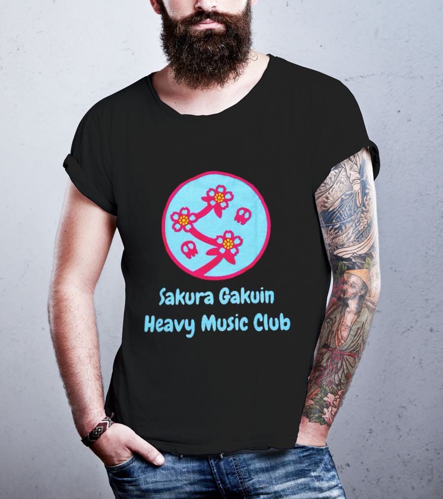 Sakura Gakuin Heavy Music Club Cherry Blossom Skulls T-Shirt