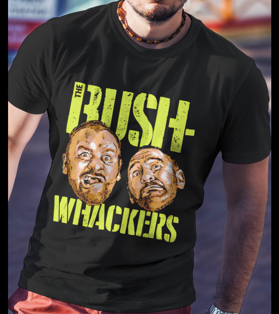 The Bushwhackers Wrestling Legends Bold Retro Faces T-Shirt