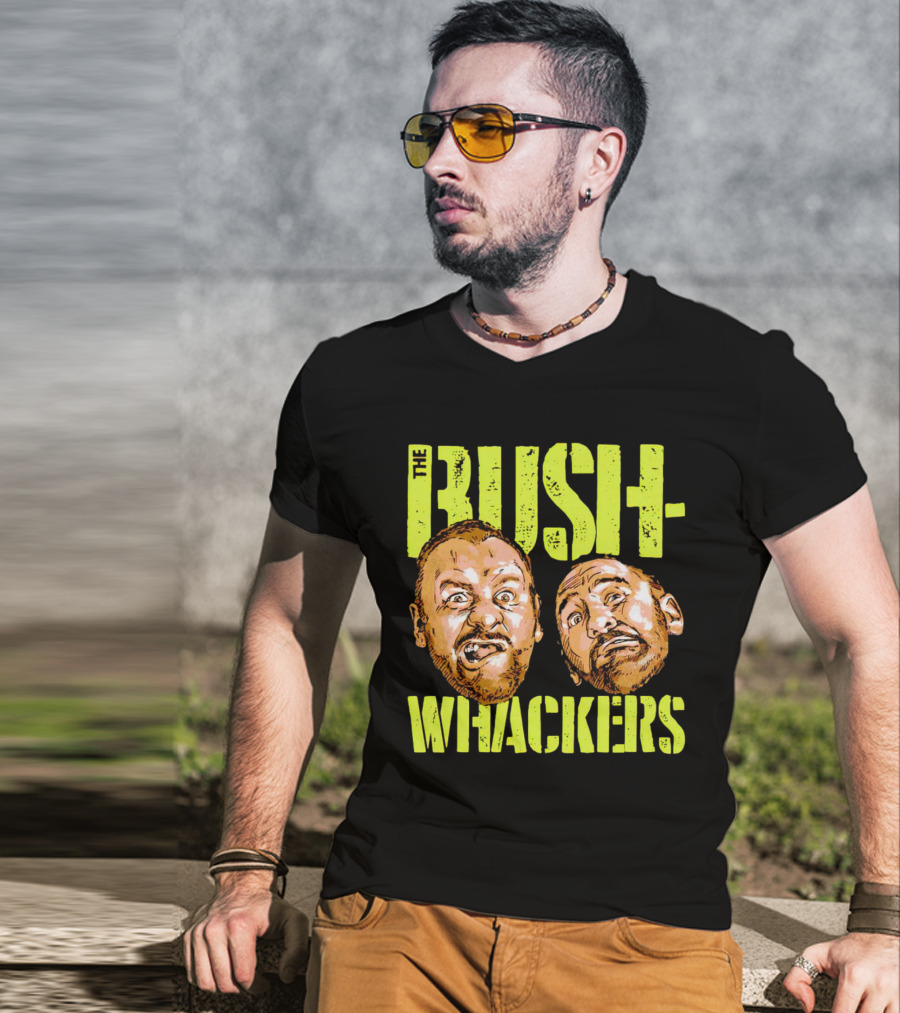 The Bushwhackers Wrestling Legends Bold Retro Faces T-Shirt
