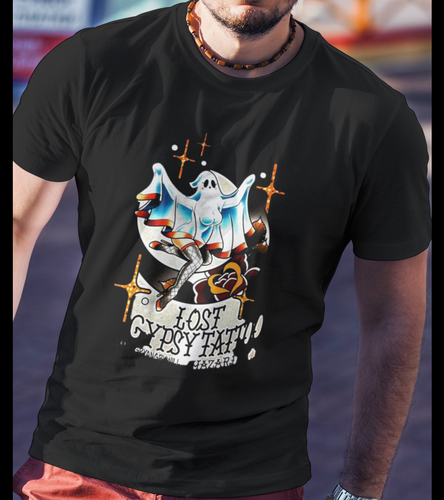 Lost Gypsy Tattoo Hazard Ghost T-Shirt