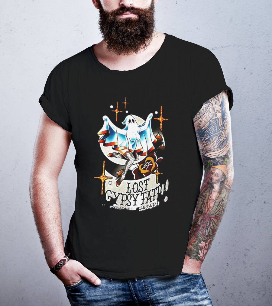 Lost Gypsy Tattoo Hazard Ghost T-Shirt