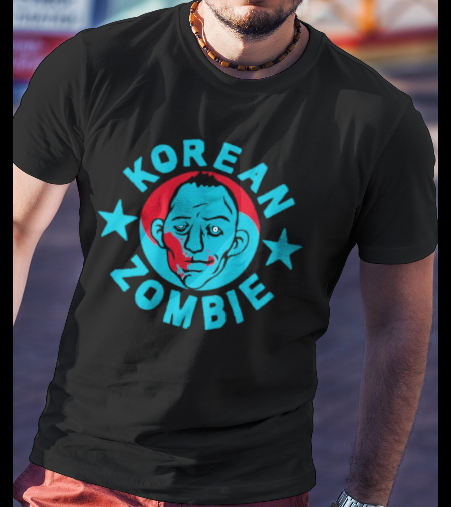 Korean Zombie Red And Blue Star T-Shirt