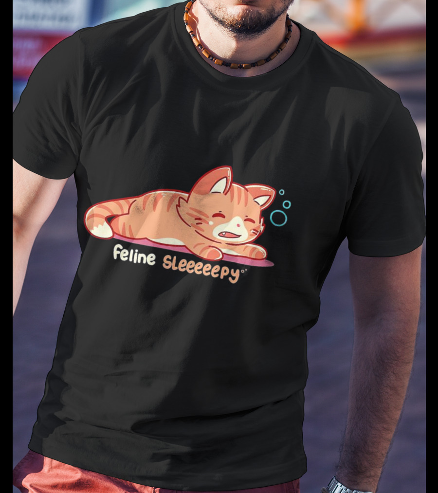 Feline Sleeeeepy Cat T-Shirt