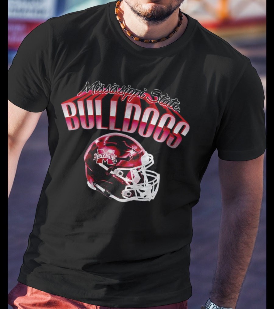 Mississippi State Bulldogs Helmet T-Shirt
