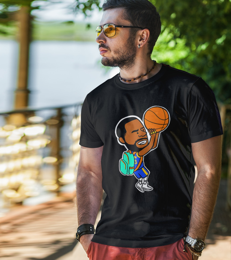Dray Backpack Basketball Player Cartoon T-Shirt