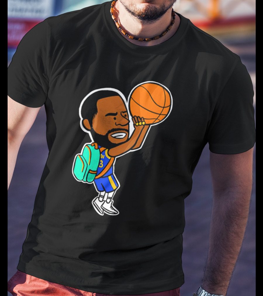 Dray Backpack Basketball Player Cartoon T-Shirt