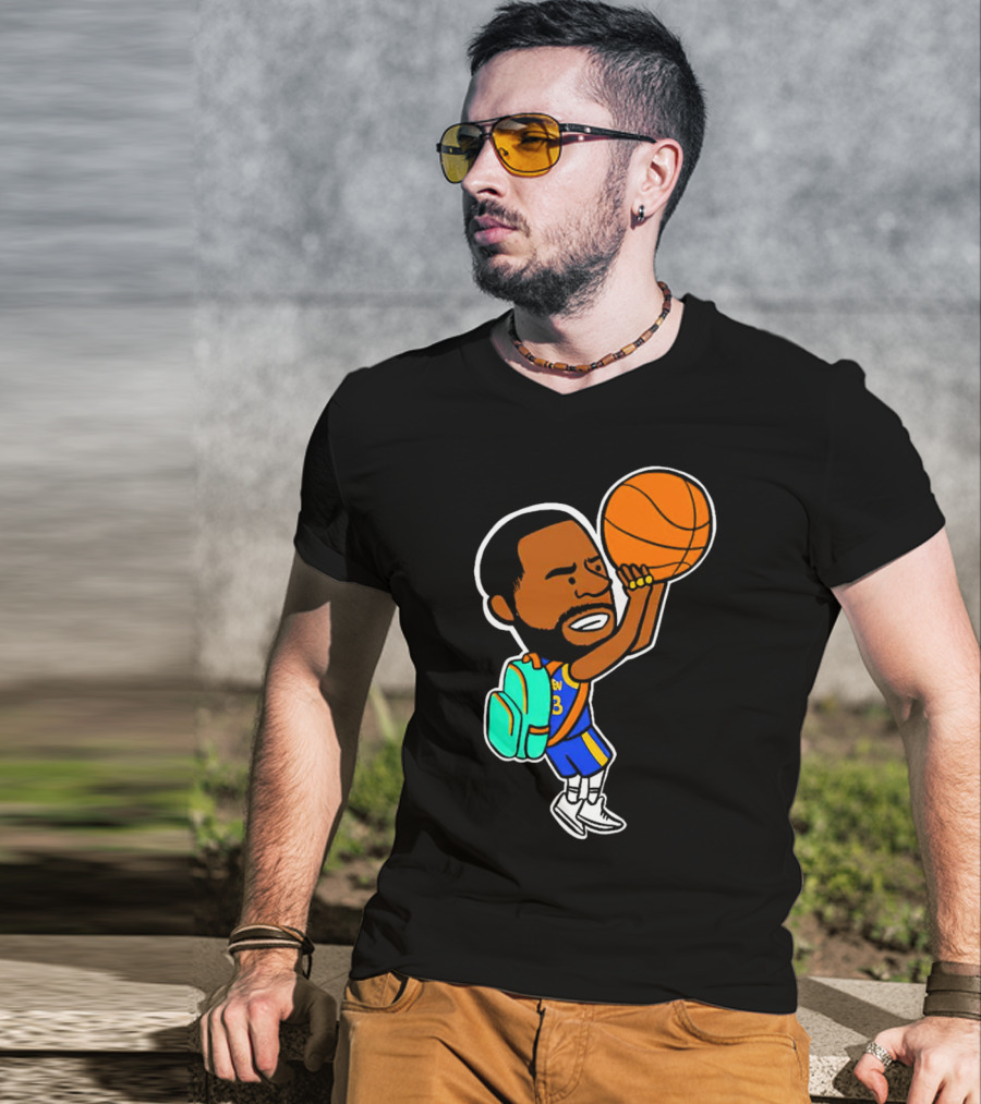 Dray Backpack Basketball Player Cartoon T-Shirt