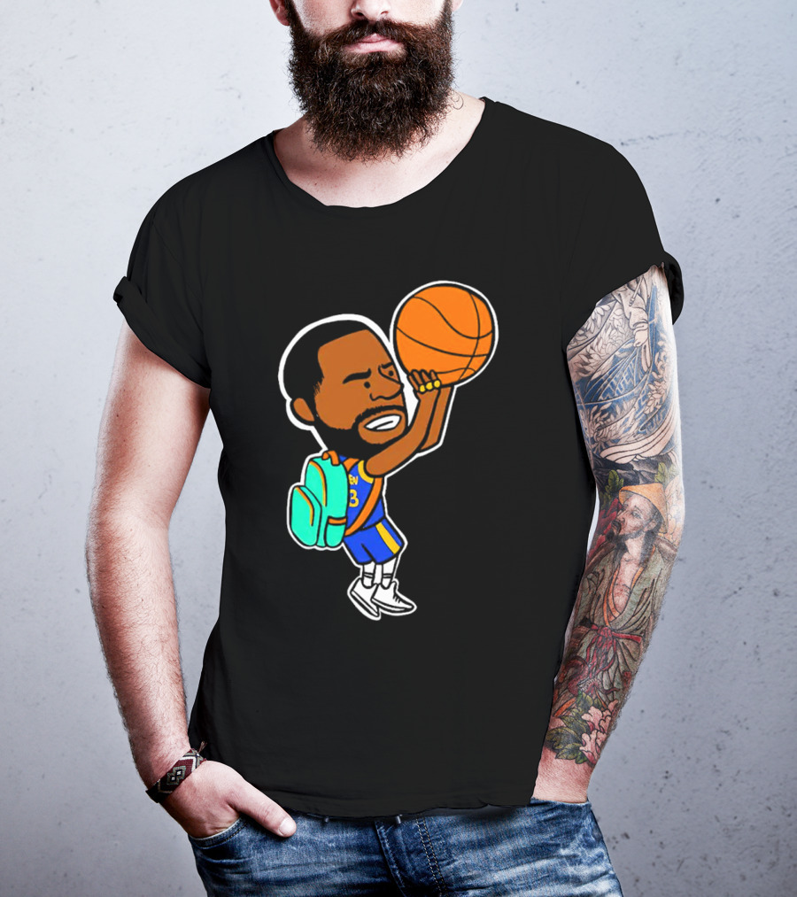 Dray Backpack Basketball Player Cartoon T-Shirt