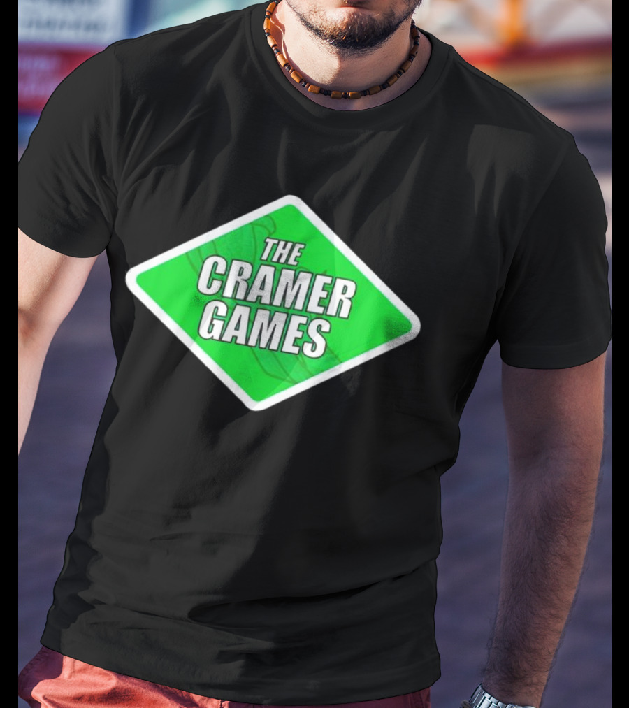 The Cramer Games Green Diamond Logo With Roller Coaster Element T-Shirt