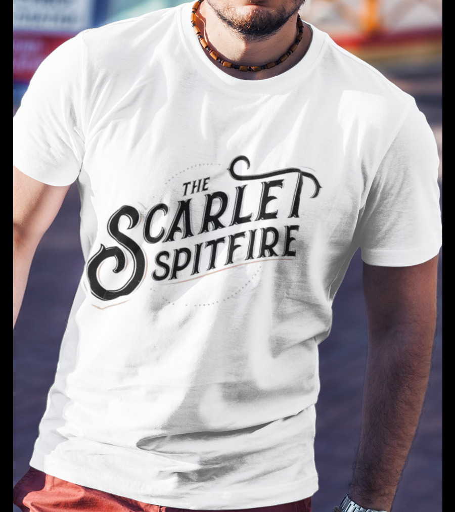 The Scarlet Spitfire Bold Vintage Typography T-Shirt