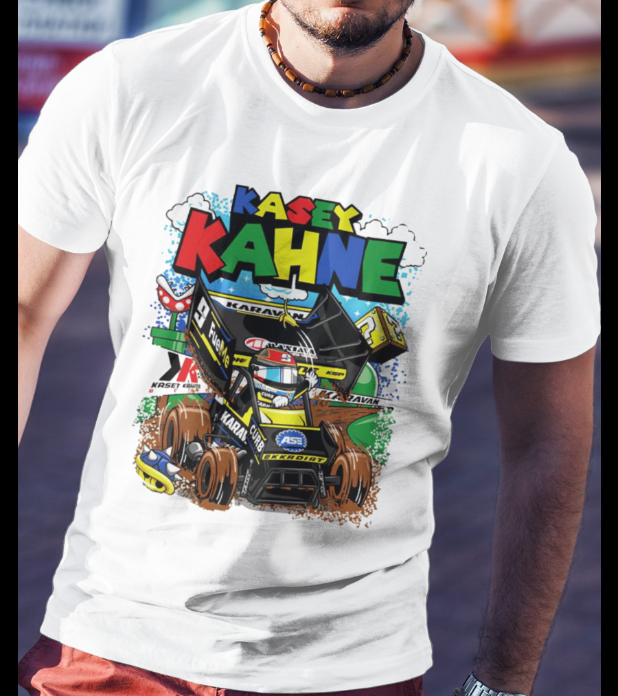 Kasey Kahne KKR Dirt Karavan Curb Racing Cartoon Fuel Me T-Shirt
