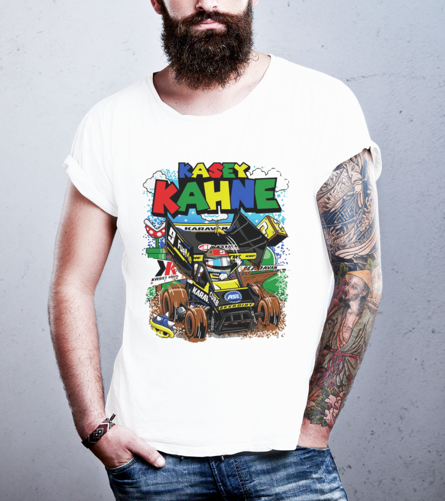 Kasey Kahne KKR Dirt Karavan Curb Racing Cartoon Fuel Me T-Shirt