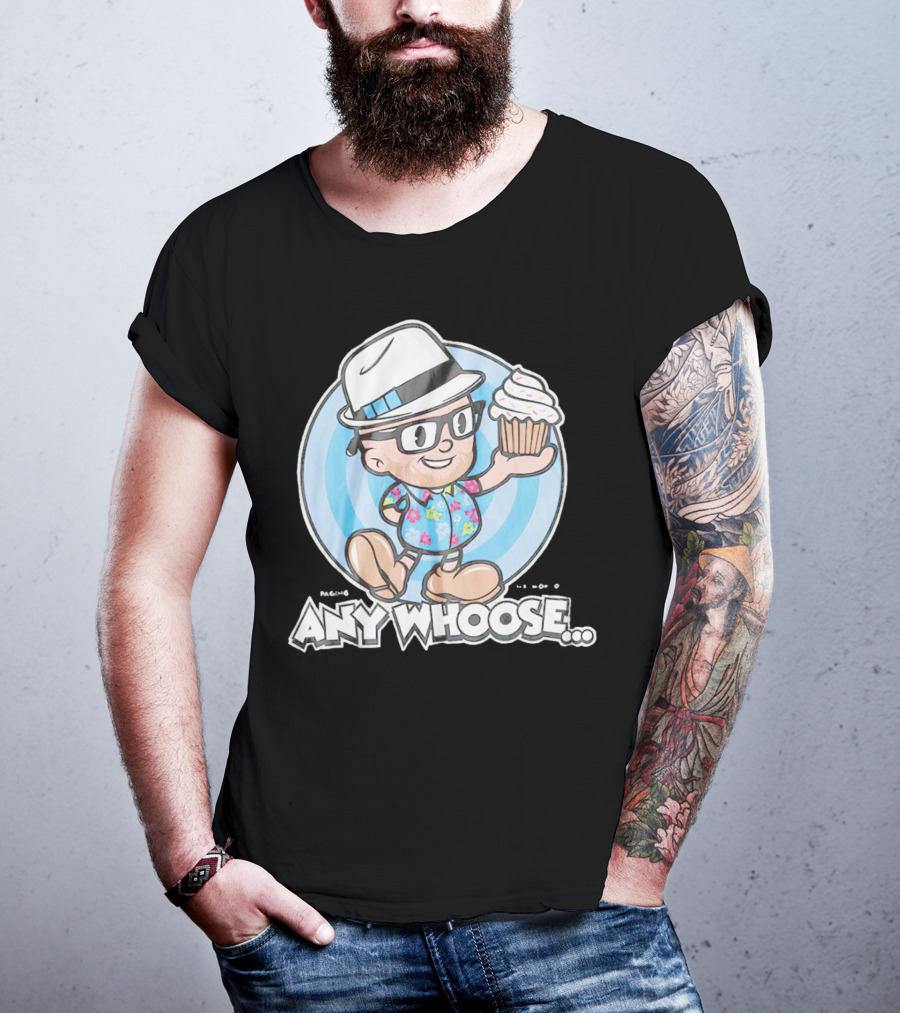 Paging Mr Morrow Any Whoose Cupcake Quirky Cartoon T-Shirt