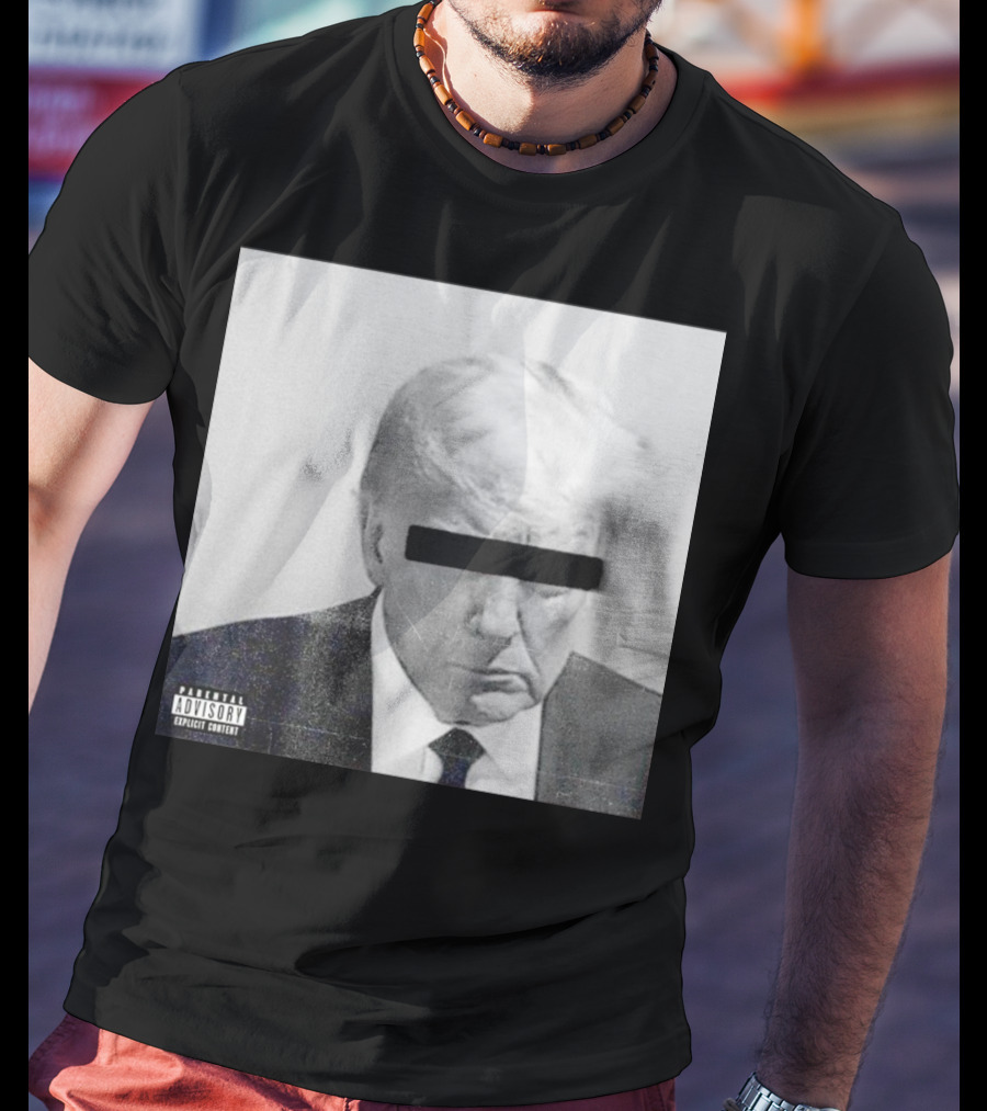 Parental Advisory Explicit Content Black Bar Over Eyes T-Shirt
