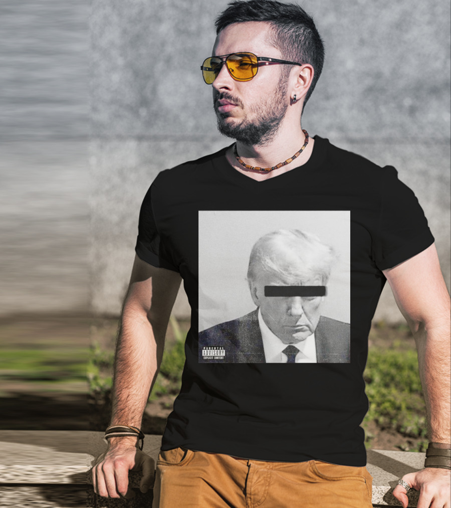 Parental Advisory Explicit Content Black Bar Over Eyes T-Shirt