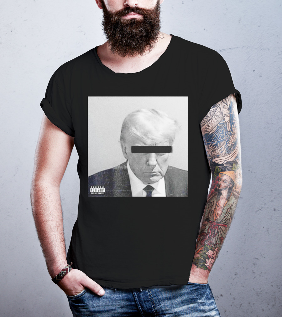Parental Advisory Explicit Content Black Bar Over Eyes T-Shirt