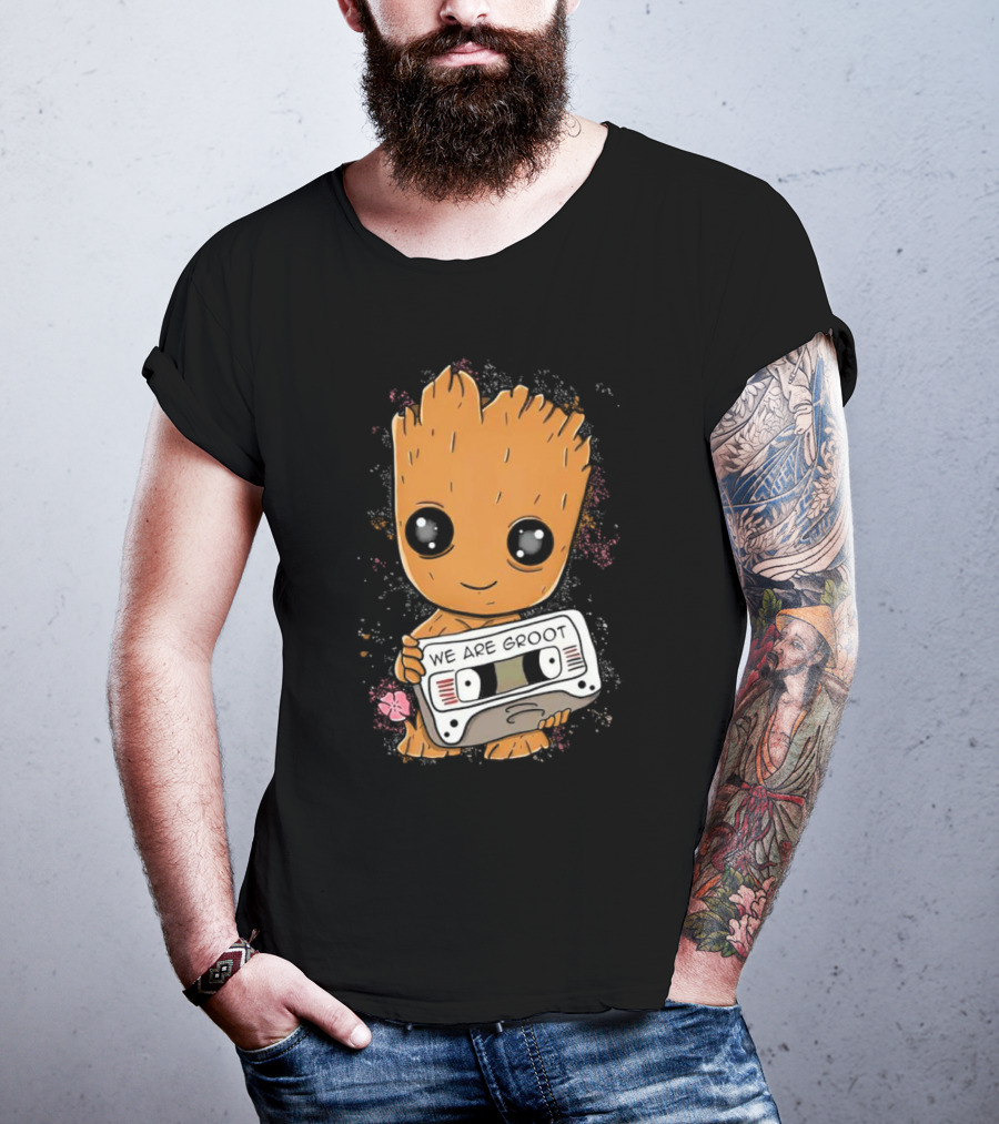 Cute We Are Groot Cassette Adorable T-Shirt