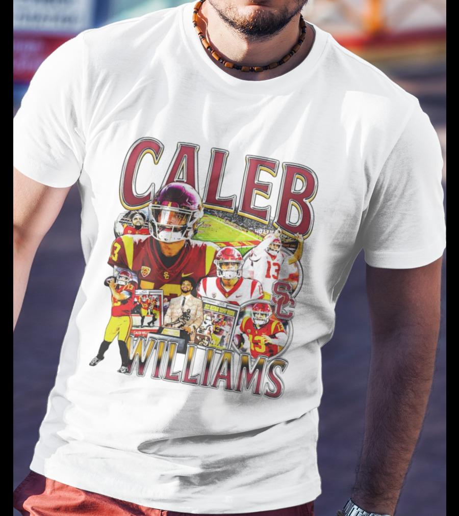 Caleb Williams USC Trojans Football Collage With SC T-Shirt