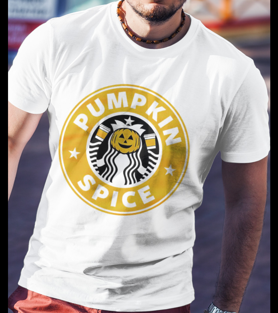 Starbucks Pumpkin Spice Halloween Pumpkinhead T-Shirt