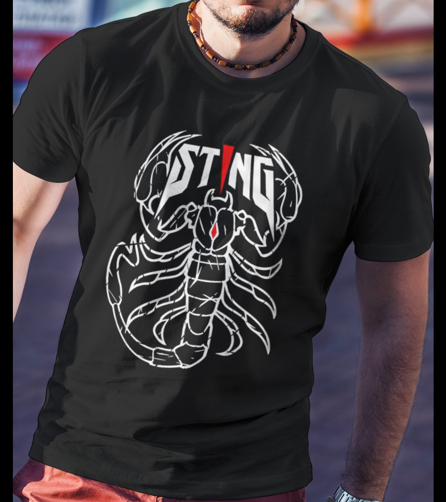 STING Scorpion Red Accent T-Shirt