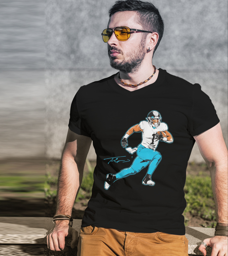 Travis Etienne Jacksonville Jaguars Signature Pose T-Shirt