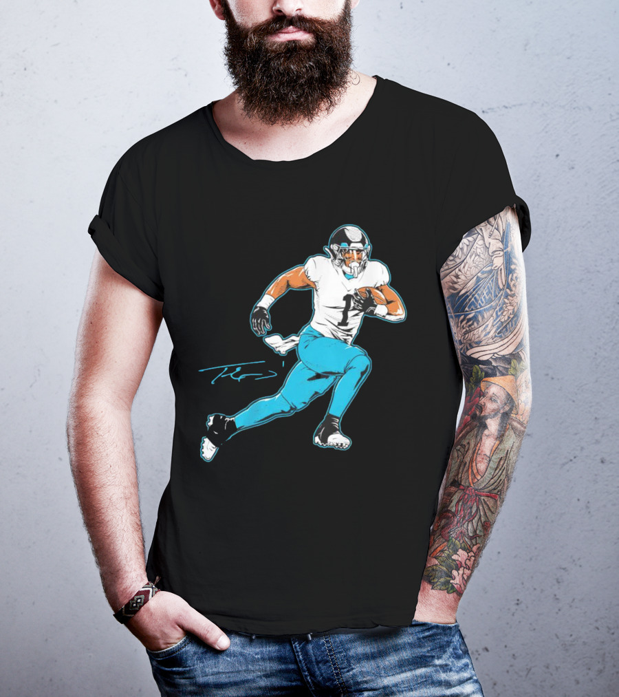 Travis Etienne Jacksonville Jaguars Signature Pose T-Shirt