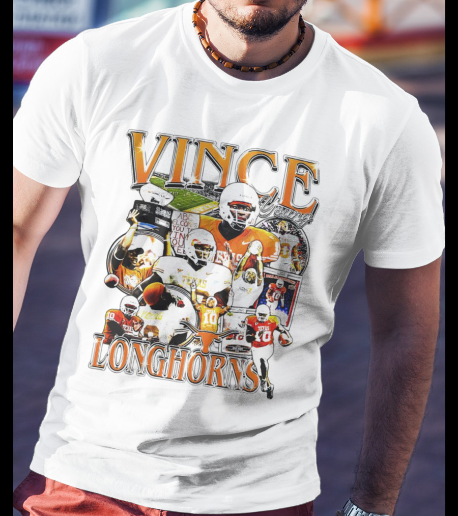 Vince Young Texas Longhorns Football Legends T-Shirt