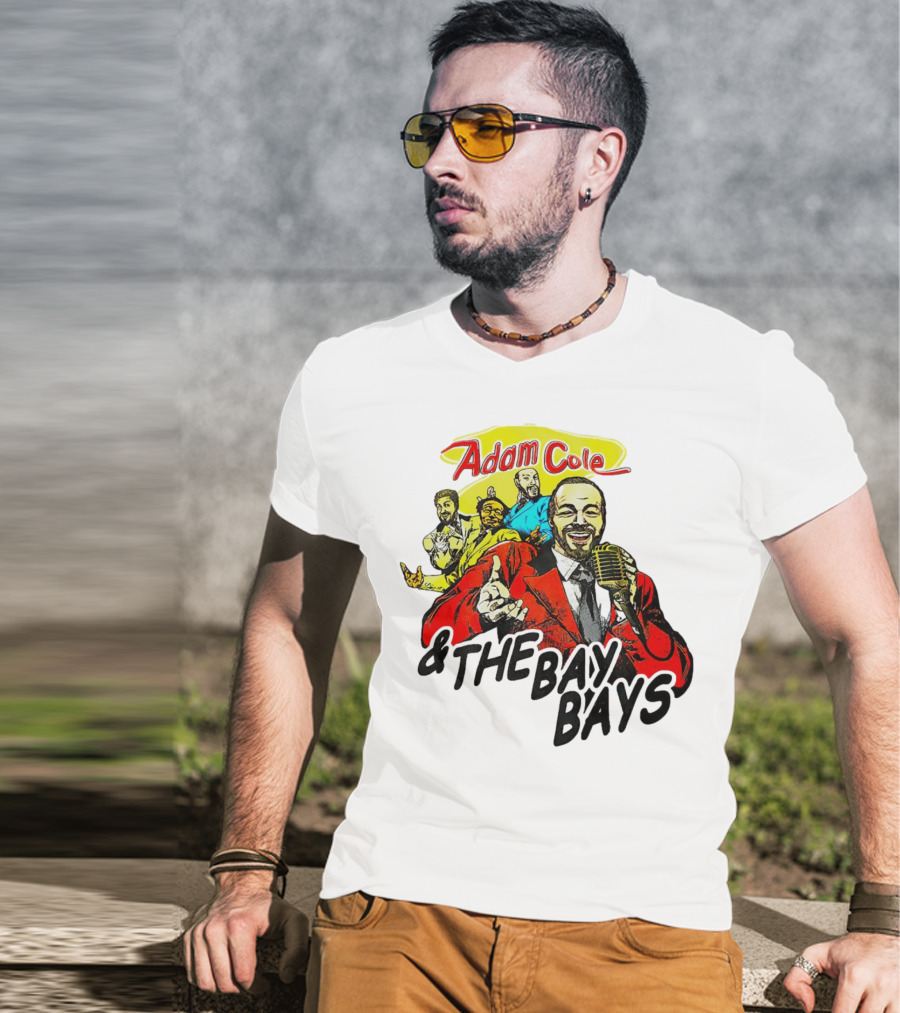 Adam Cole And The Bay Bays Retro Singers Comic T-Shirt