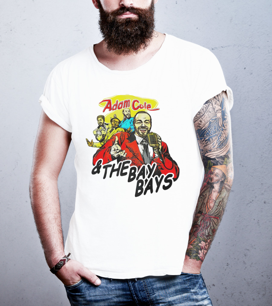 Adam Cole And The Bay Bays Retro Singers Comic T-Shirt