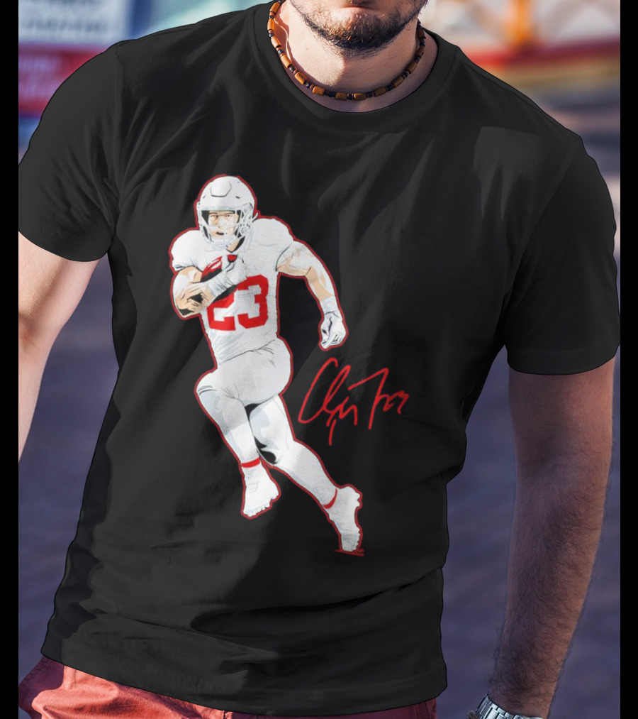 Christian McCaffrey 23 San Francisco 49ers Signature Pose T-Shirt