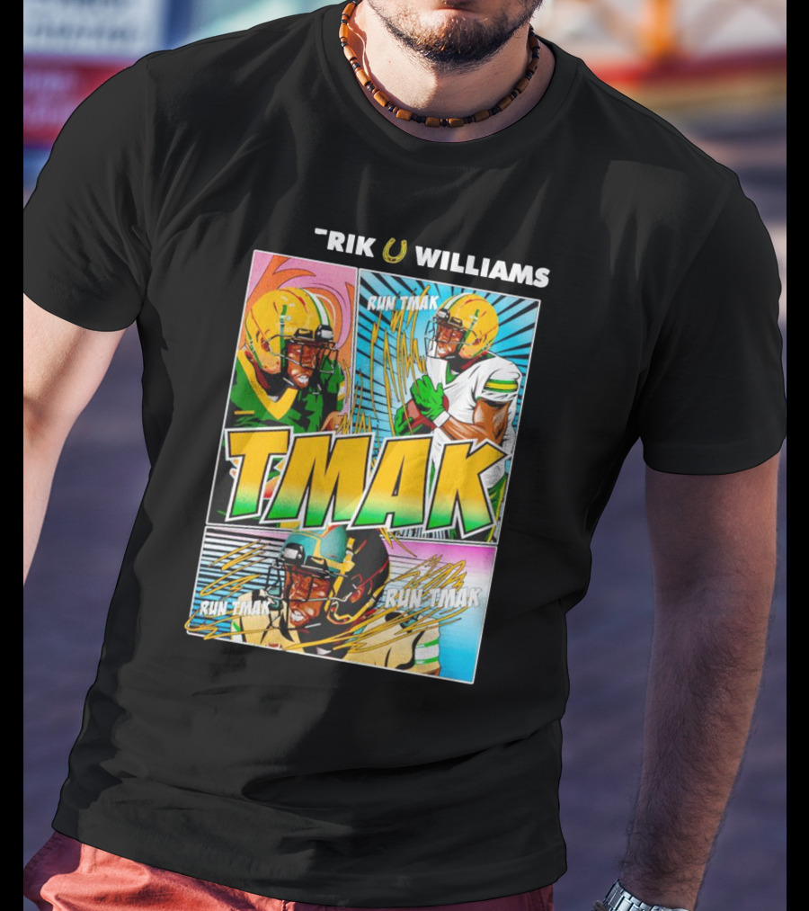 Tamerik Williams TMak Run Tmak North Dakota State Bison Football Comic T-Shirt