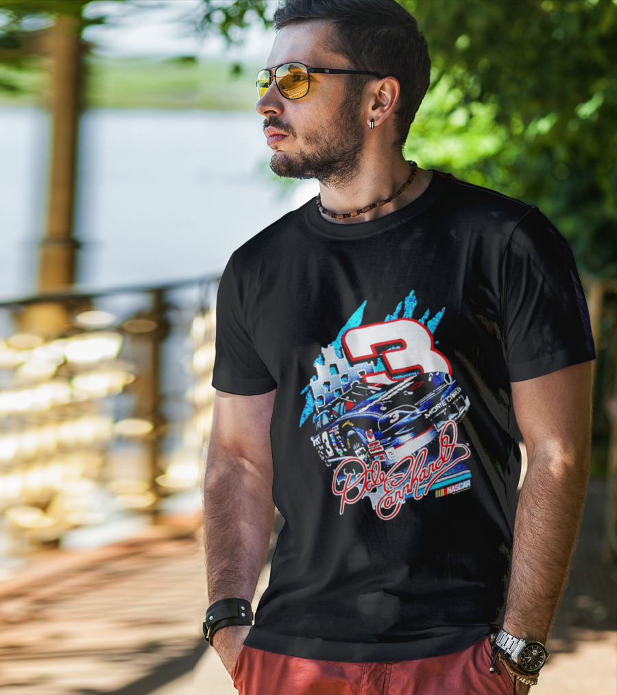 Dale Earnhardt Monte Carlo Nascar 3 Racing Car T-Shirt