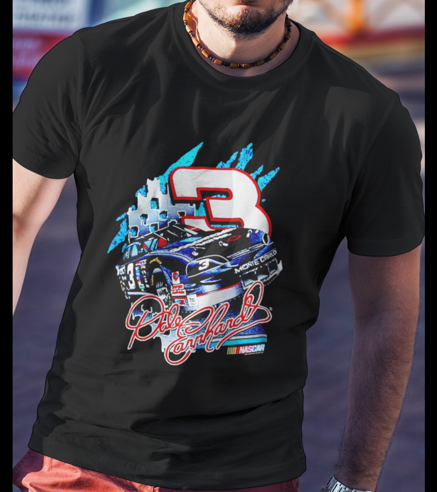 Dale Earnhardt Monte Carlo Nascar 3 Racing Car T-Shirt