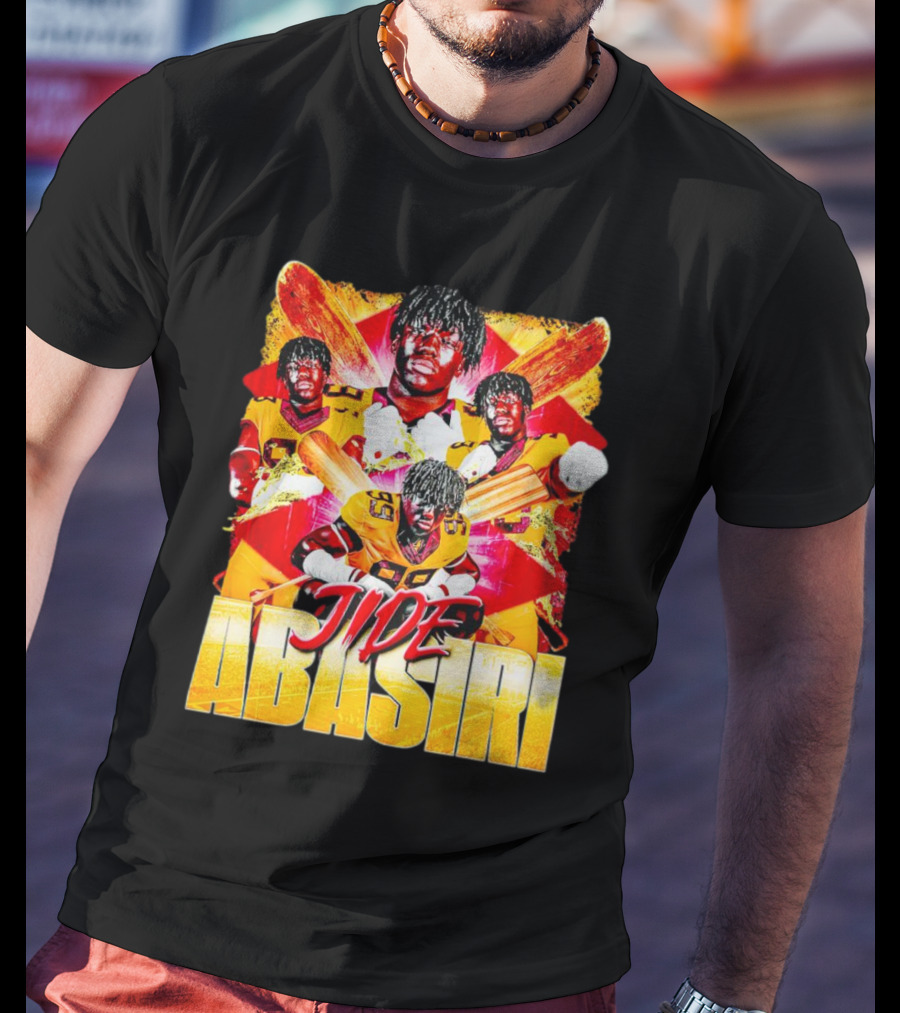 Jide Abasiri Minnesota Golden Gophers Vintage Football Collage T-Shirt